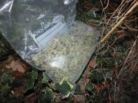 Rauschgift aus dem Fenster geworfen