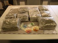 10 Kilogramm Marihuana sichergestellt