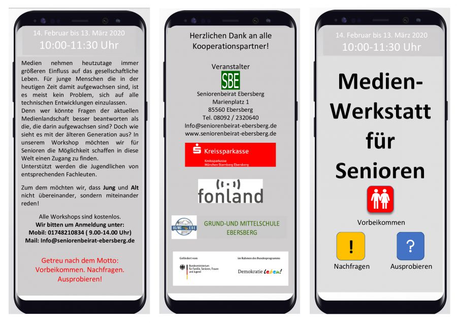 Der Seniorenbeirat Ebersberg veranstaltet ein Semi