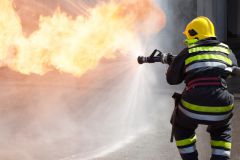 Brand der Maibaum Hütte des Burschenvereins Münste