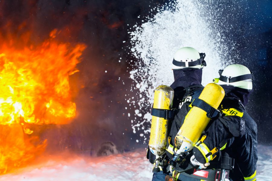 Brand in Traunstein