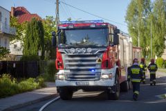 Wolfersdorf Kellerbrand eines Einfamilienhauses Sc