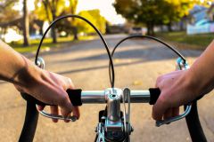 Poing Fahrradfahrer gestürzt