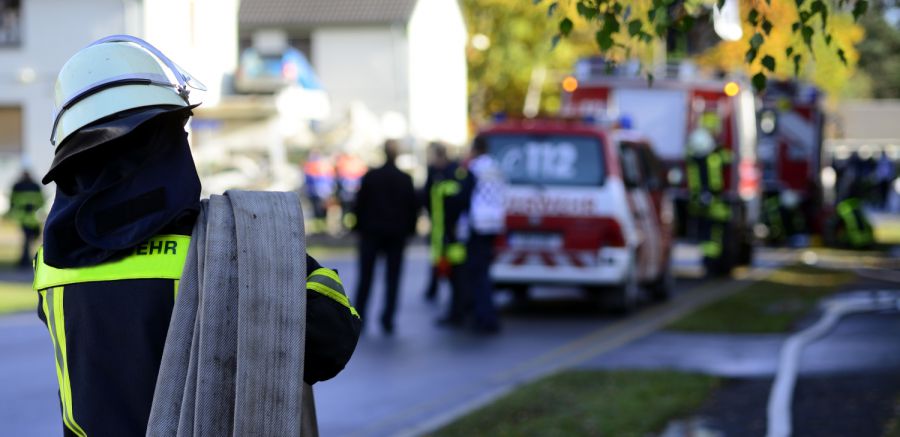 Wiegenfeld Brand im Gewerbegebiet