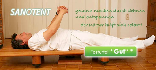 Hilfe durch das SANOTENT Rückenbrett